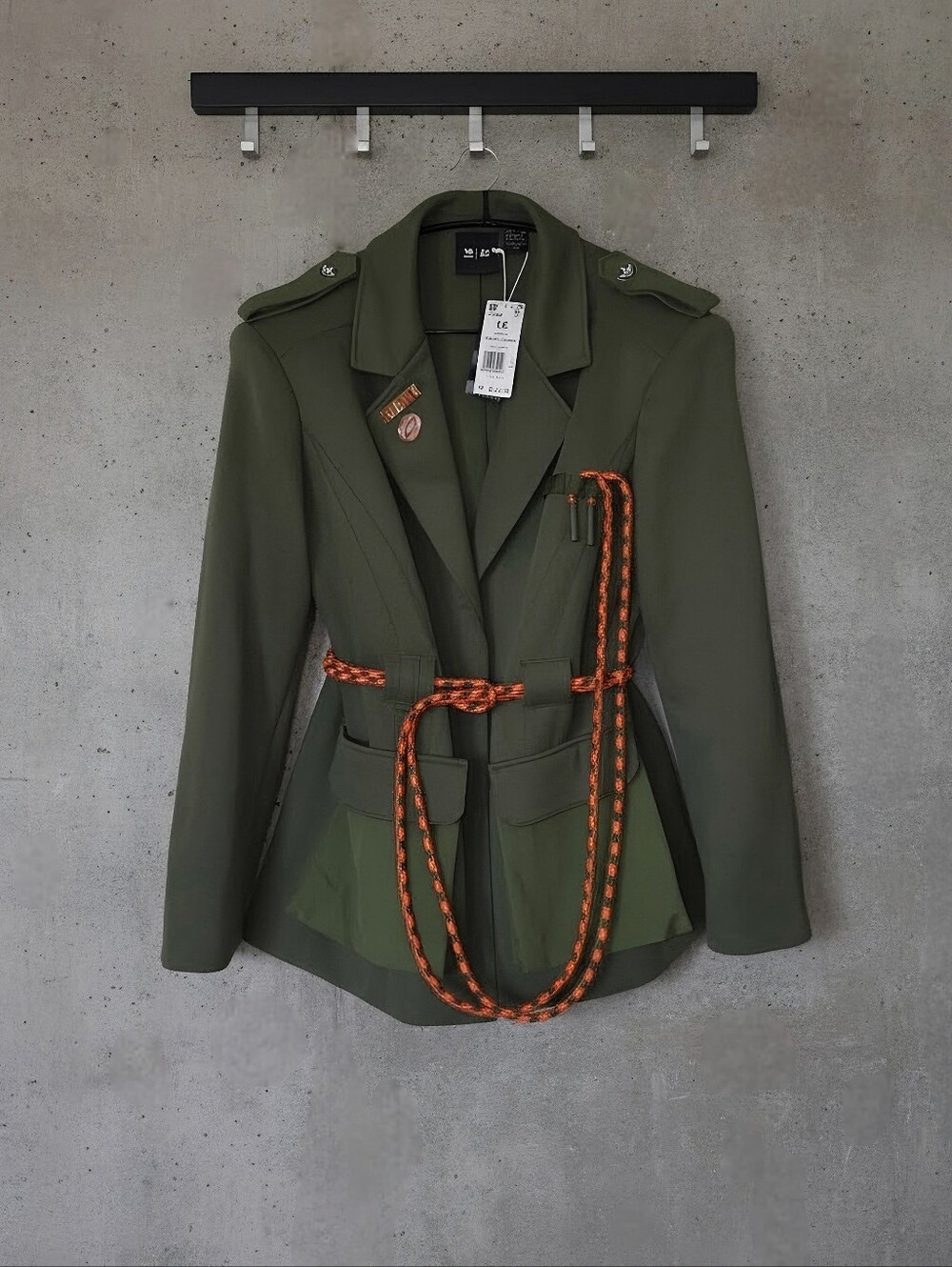 NWT Adidas x Ivy Park Twill Military Suit Jacket | Wild Pine, 1X